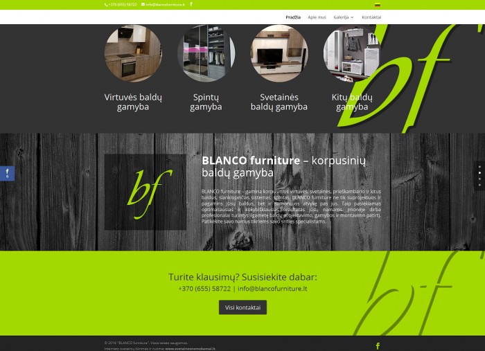 BLANCO furniture – korpusinių baldų gamyba